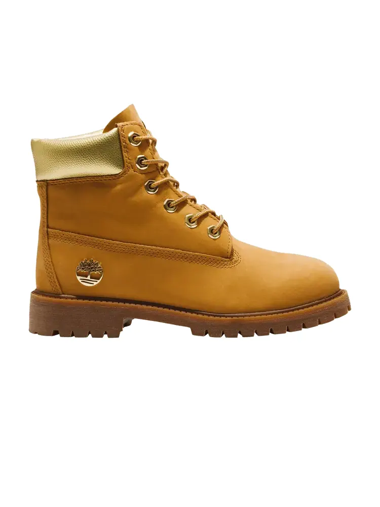 Ботинки Timberland 6 Inch Premium Boot Junior Wheat Gold — изображение 1 из 1, золотистый