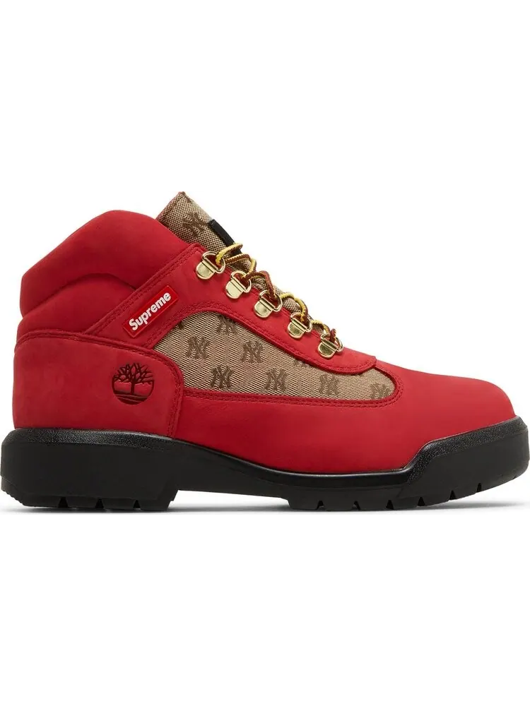 Ботинки мужские Timberland x Supreme x New York Yankees с принтом — изображение 1 из 8, красный
