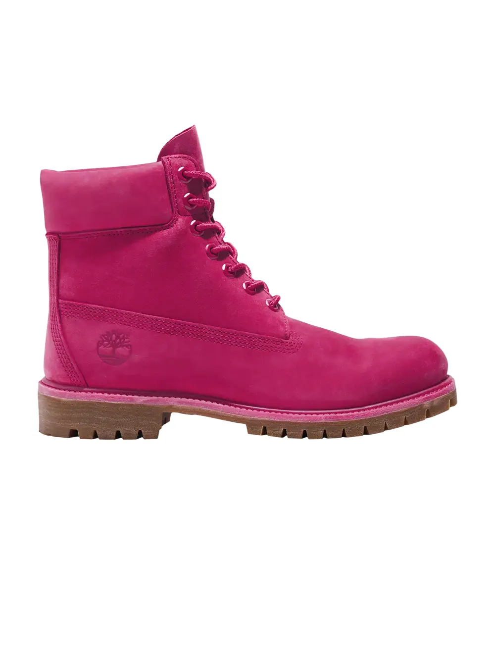 Ботинки Timberland Premium 6 Inch, нубук — изображение 1 из 1, темный розовый