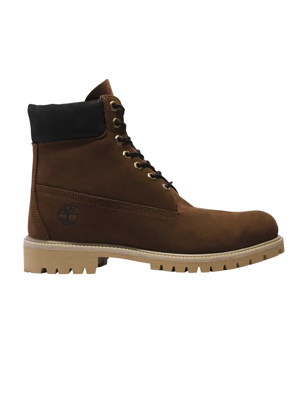 Ботинки Timberland Premium 6 Inch, нубук — изображение 1 из 1, темно-коричневый/бежевый