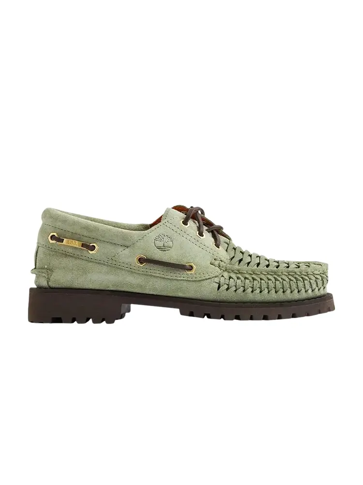 Кроссовки END. x 3-Eye Classic Lug Boat — изображение 1 из 1, светлый зеленый