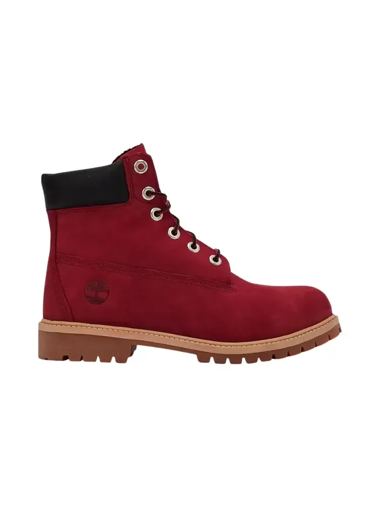 Детские водонепроницаемые ботинки Timberland 6 Inch Premium, цвет «красный нубук — изображение 1 из 1