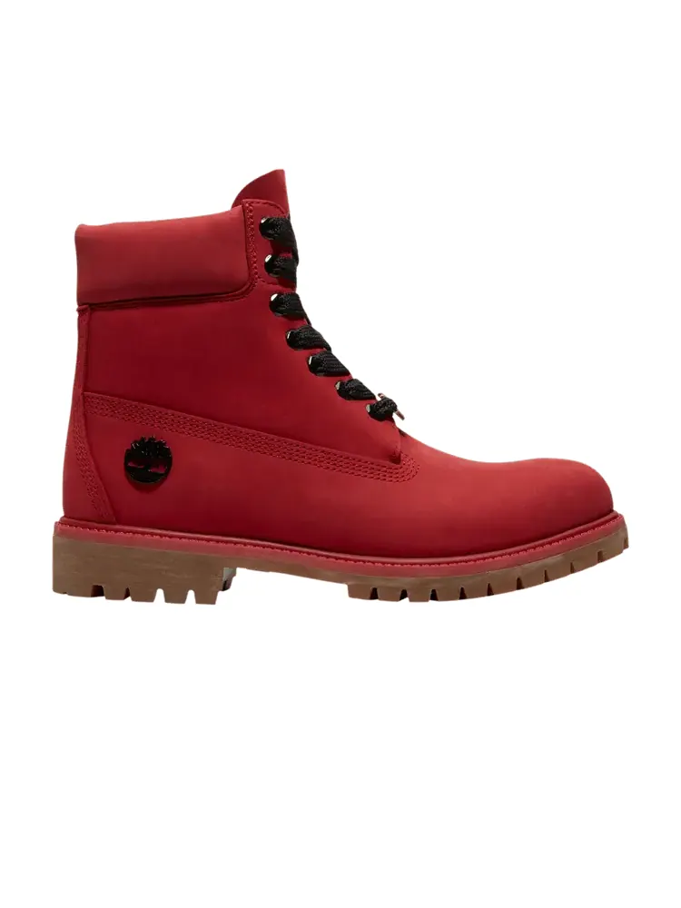 Ботинки Timberland Premium средней высоты из нубука — изображение 1 из 1, красные