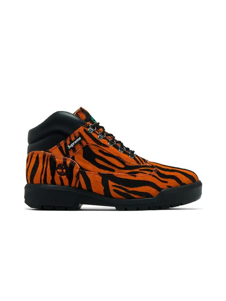 Ботинки Timberland Supreme x Field кожаные с принтом тигра — изображение 1 из 6, черный