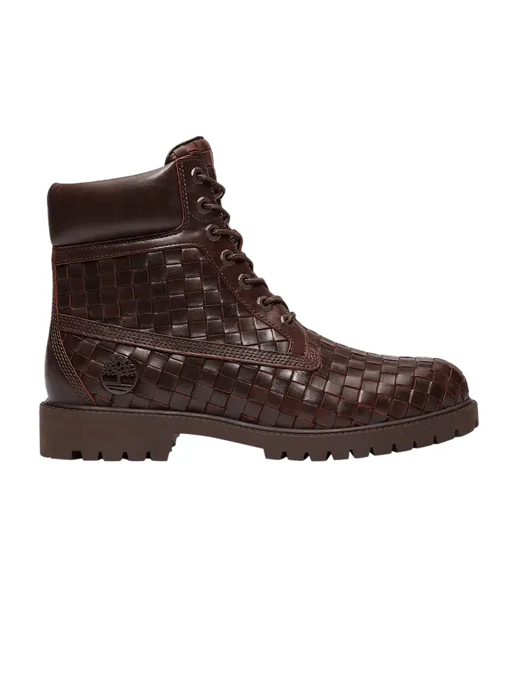 Ботинки мужские Timberland Premium плетеные кожаные — изображение 1 из 1, коричневый