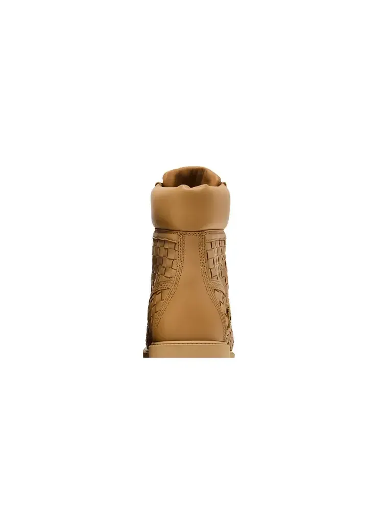 Ботинки Timberland 6 Inch Premium Boot Woven Medium Beige Full Grain, кожаные — изображение 7 из 8, бежевый