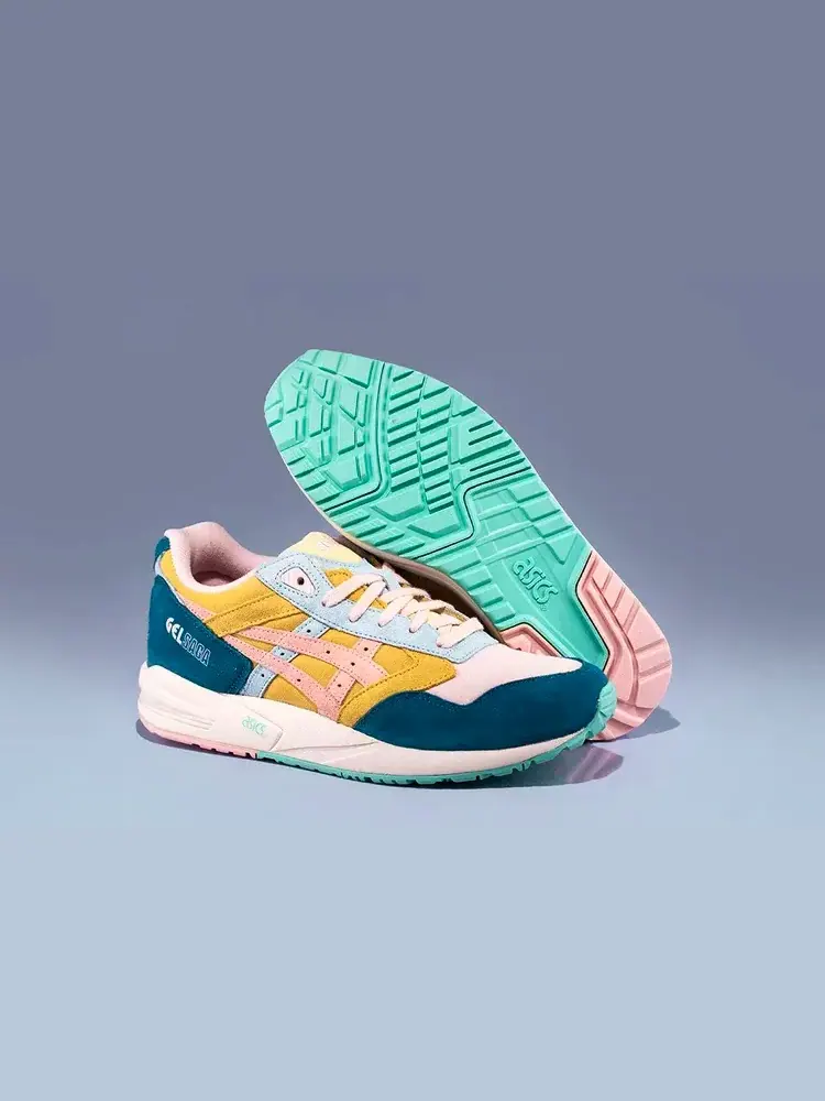 Кроссовки atmos x lily brown x gel saga Asics — изображение 3 из 4, желтый