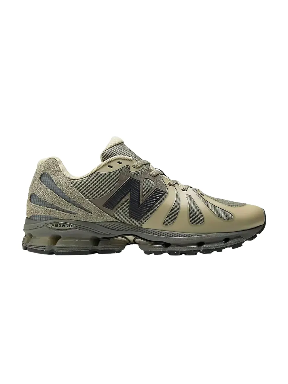 Кроссовки Stone Island x New Balance ABZORB 1890 — изображение 1 из 1, зеленый