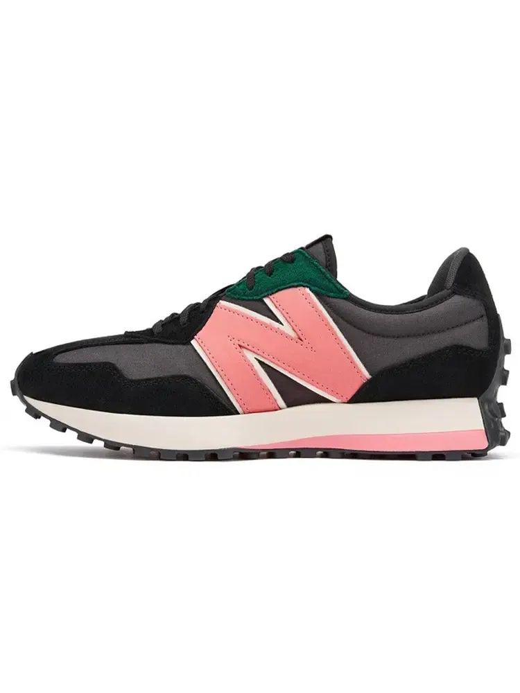Кроссовки New Balance 327 Черно-розовые — изображение 1 из 7