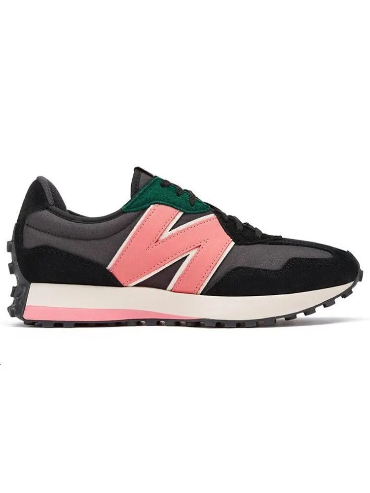 Кроссовки New Balance 327 Черно-розовые — изображение 3 из 7