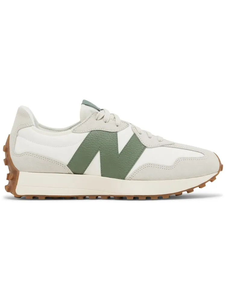 Кроссовки New Balance 327 'Moonbeam Forest Green' — изображение 1 из 8, бежевый