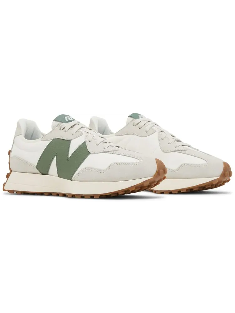 Кроссовки New Balance 327 'Moonbeam Forest Green' — изображение 8 из 8, бежевый