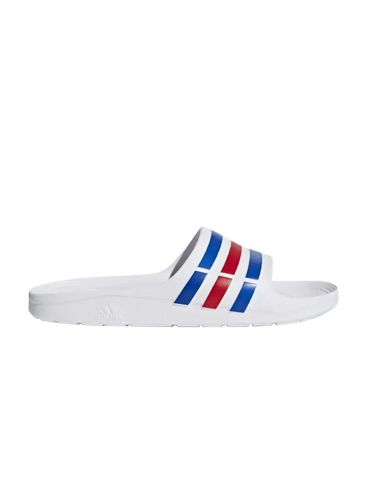 Кроссовки Adidas Duramo Slides 'White Blue Red' — изображение 1 из 1, белый