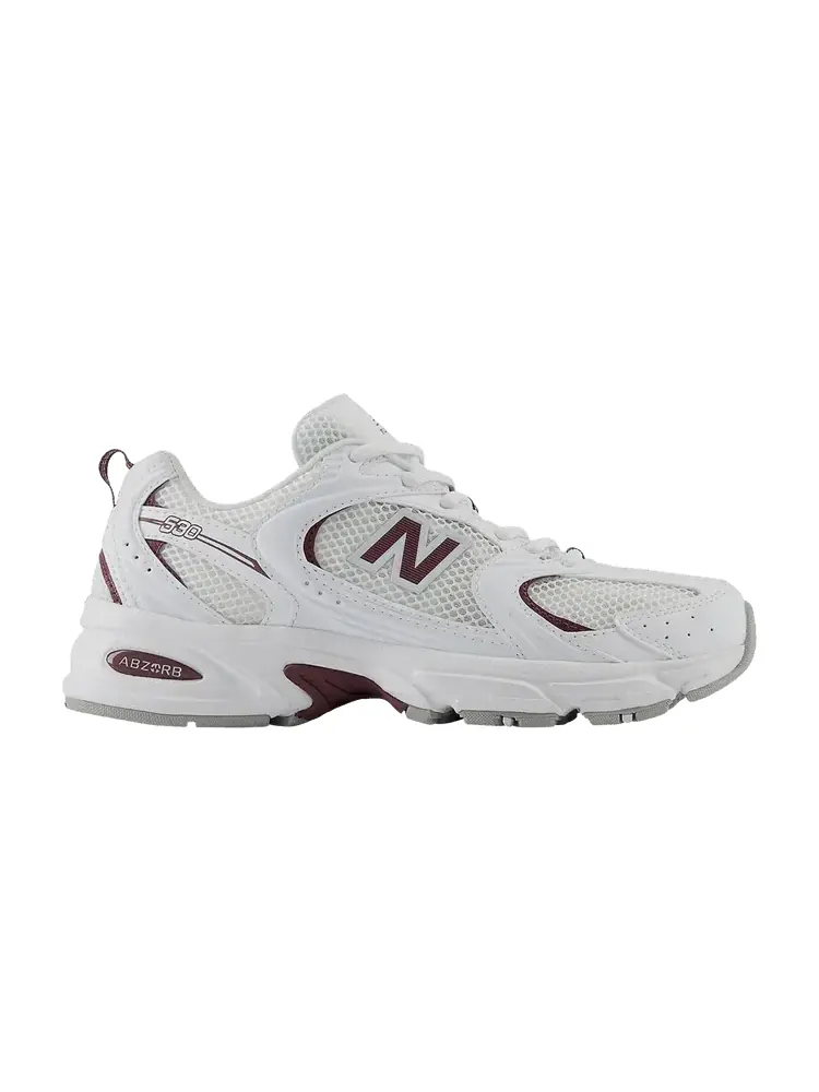 Кроссовки New Balance 530 'White Dark Ice Wine' — изображение 1 из 1, белый/темный винный