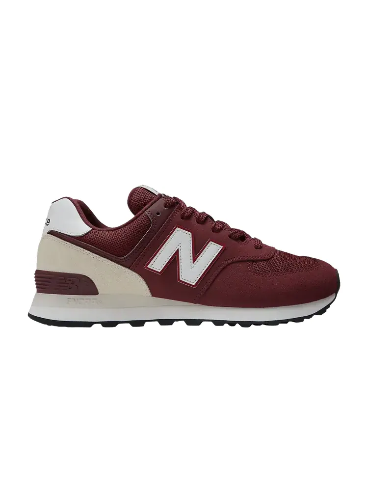 Кроссовки New Balance 574 'Maroon White' — изображение 1 из 1, белый
