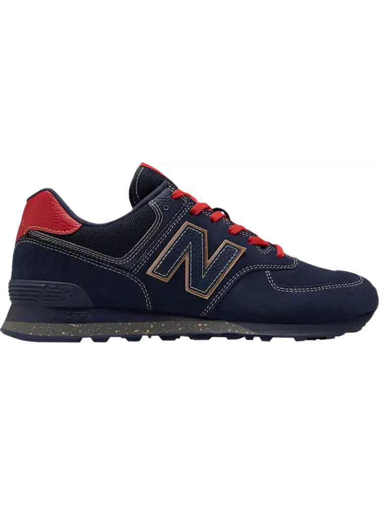Кроссовки New Balance 574 'Black History Month' — изображение 1 из 1, синий