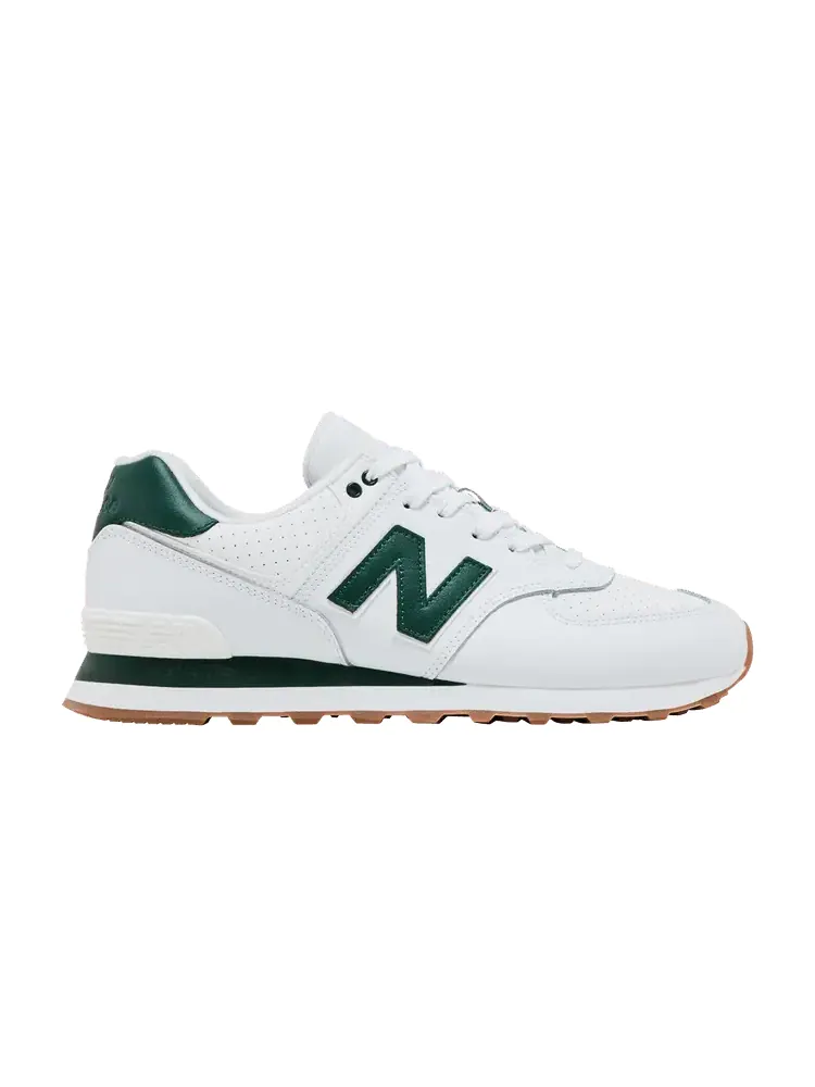 Кроссовки New Balance 574 'White Green' — изображение 1 из 9, белый/зеленый