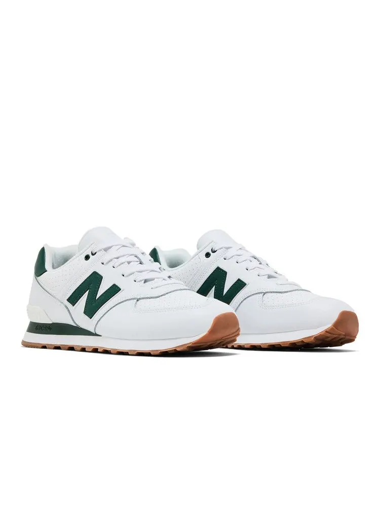 Кроссовки New Balance 574 'White Green' — изображение 9 из 9, белый/зеленый