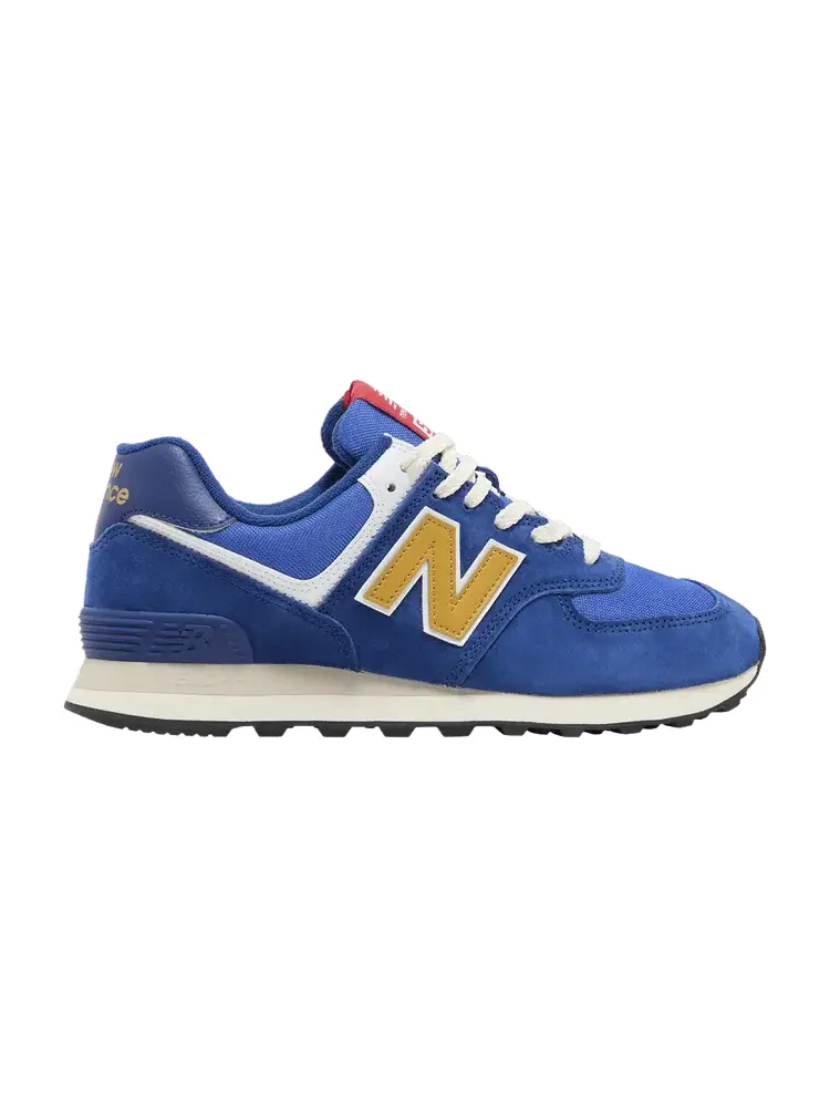 Кроссовки New Balance 574 'Royal Blue Gold' — изображение 1 из 9, синий/золотистый