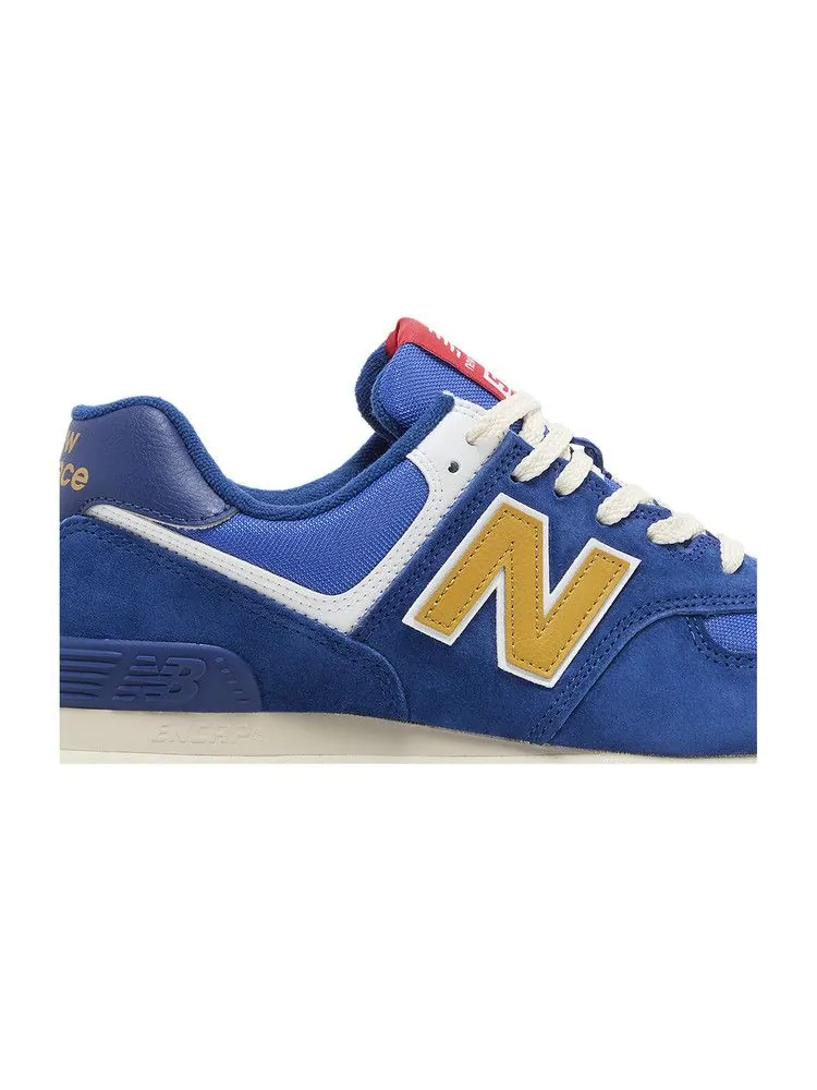 Кроссовки New Balance 574 'Royal Blue Gold' — изображение 3 из 9, синий/золотистый