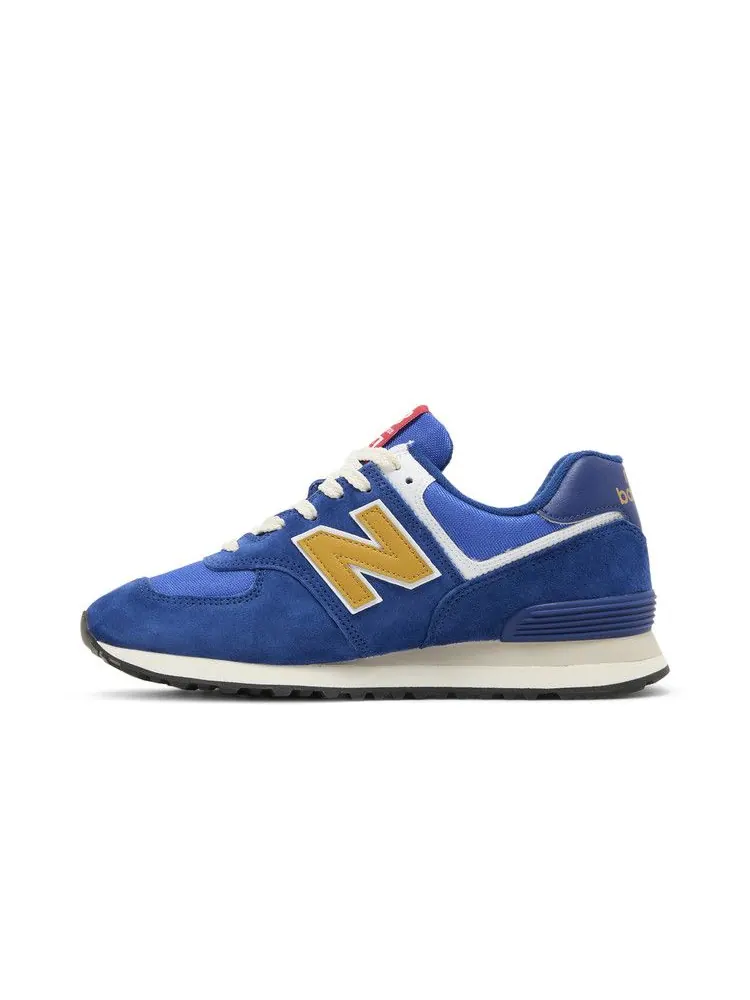 Кроссовки New Balance 574 'Royal Blue Gold' — изображение 4 из 9, синий/золотистый