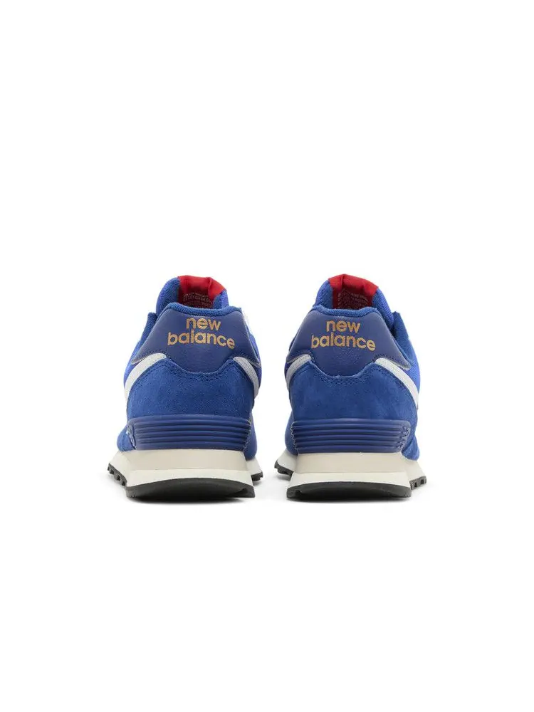 Кроссовки New Balance 574 'Royal Blue Gold' — изображение 7 из 9, синий/золотистый
