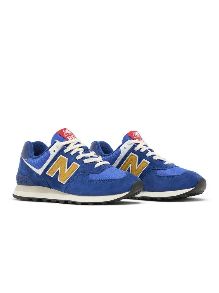 Кроссовки New Balance 574 'Royal Blue Gold' — изображение 9 из 9, синий/золотистый