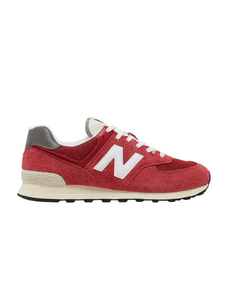Кроссовки New Balance 574 'Premium OG Pack - Varsity Red' — изображение 1 из 9, красный/белый