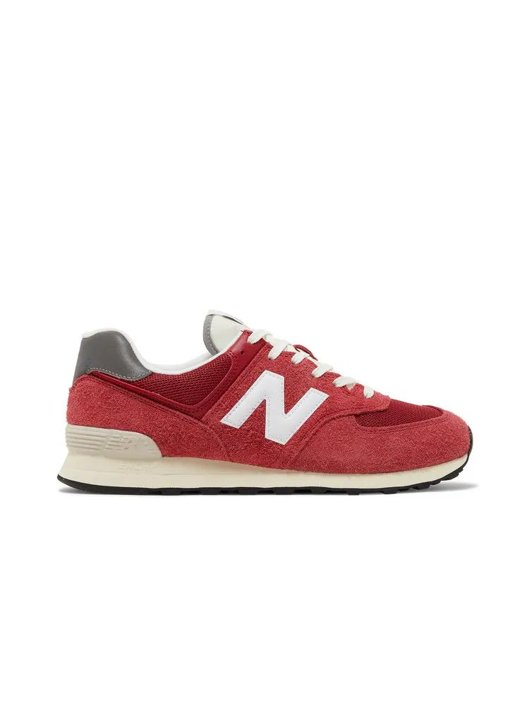 Кроссовки New Balance 574 'Premium OG Pack - Varsity Red' — изображение 2 из 9, красный/белый