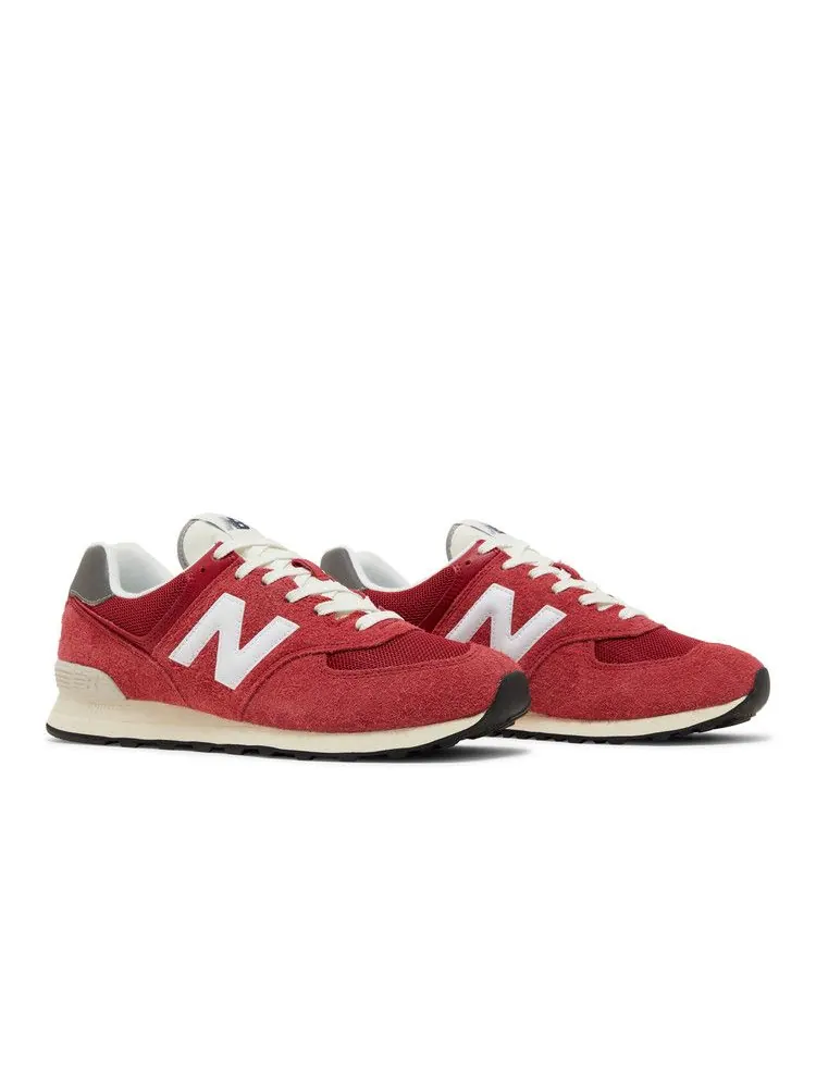 Кроссовки New Balance 574 'Premium OG Pack - Varsity Red' — изображение 9 из 9, красный/белый