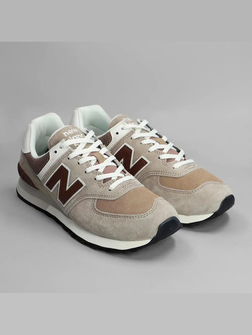 Кроссовки New Balance 574 — изображение 3 из 5, бежевый/коричневый