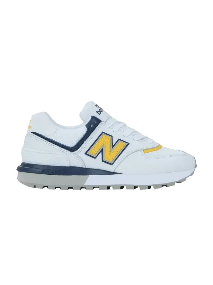 Кроссовки New Balance 574 Legacy 'White Yellow Green' — изображение 1 из 1, белый