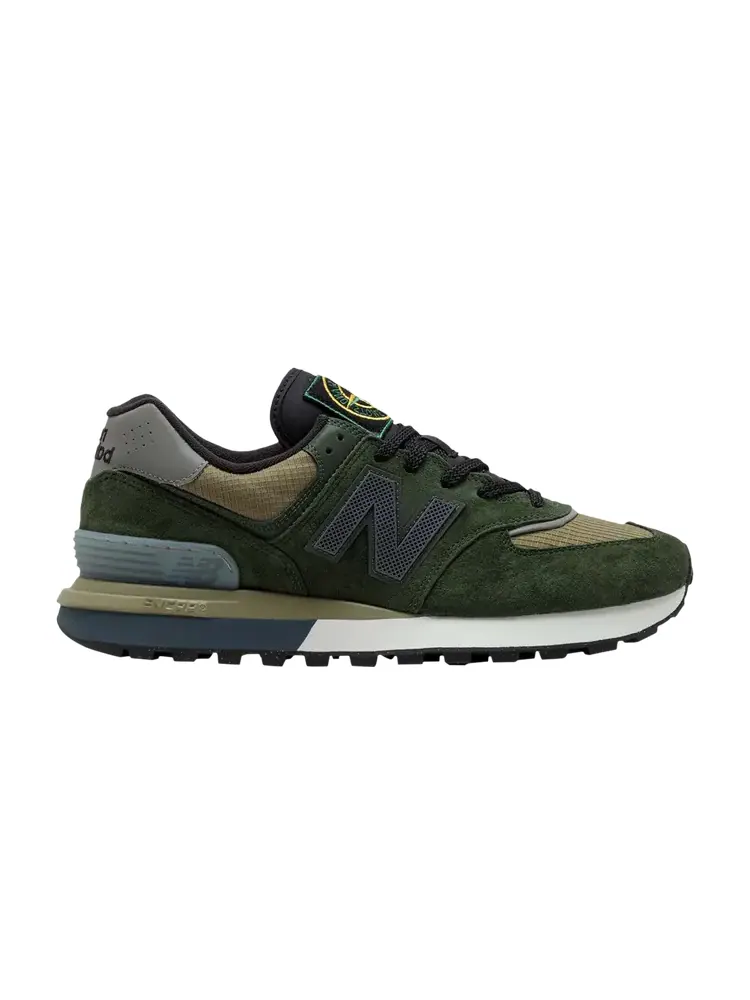 Кроссовки New Balance x Stone Island 574 Legacy — изображение 1 из 2, зеленый