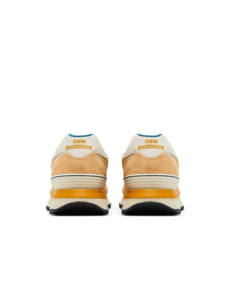Кроссовки New Balance 574 Legacy 'Mustard Gold Navy' — изображение 7 из 9, золотистый/темно-синий