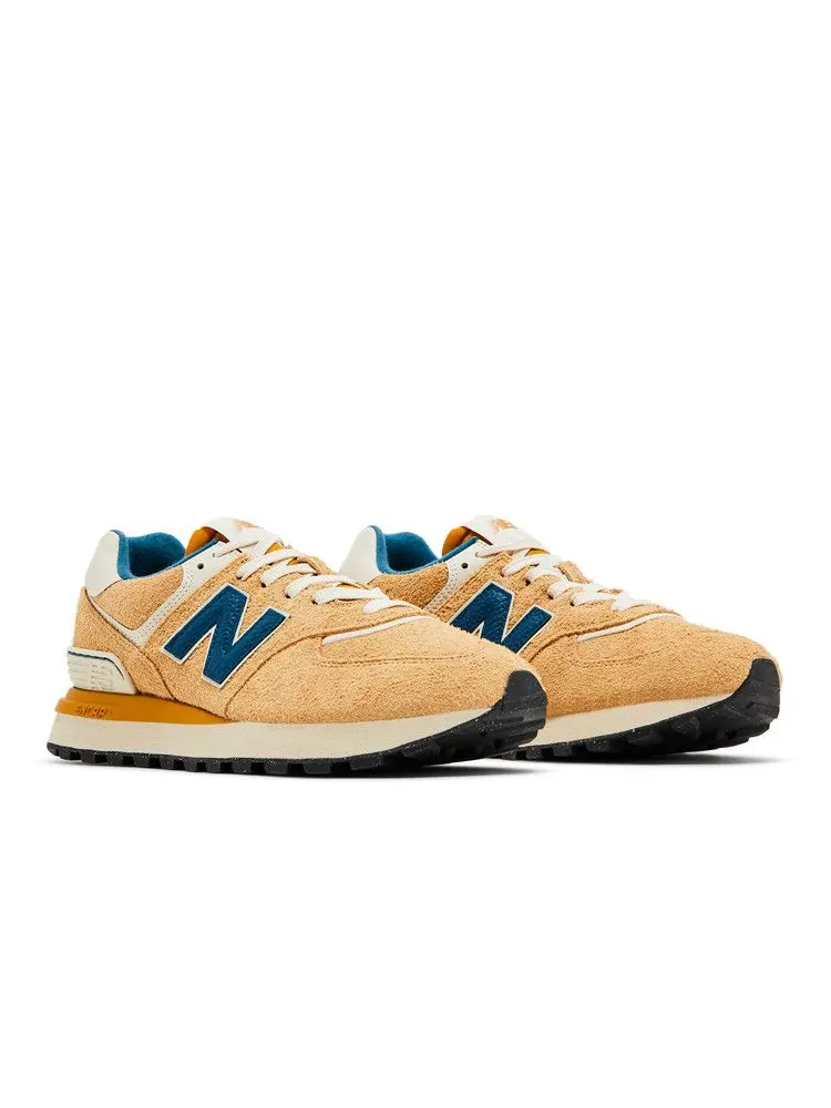 Кроссовки New Balance 574 Legacy 'Mustard Gold Navy' — изображение 9 из 9, золотистый/темно-синий