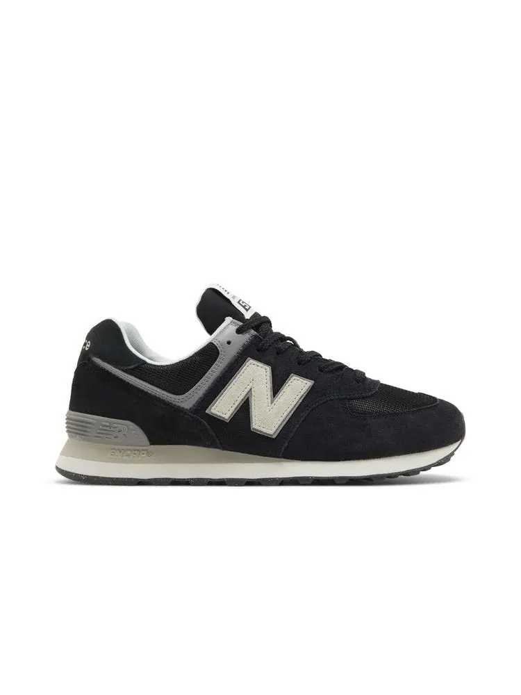 Кроссовки New Balance 574 'Black Grey' — изображение 2 из 9, черный/серый