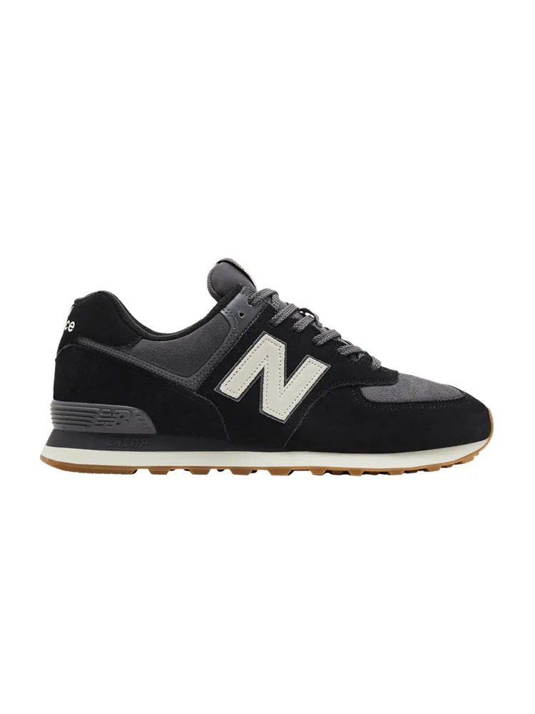 Кроссовки New Balance 574 'Black Grey' — изображение 1 из 9, черный/серый