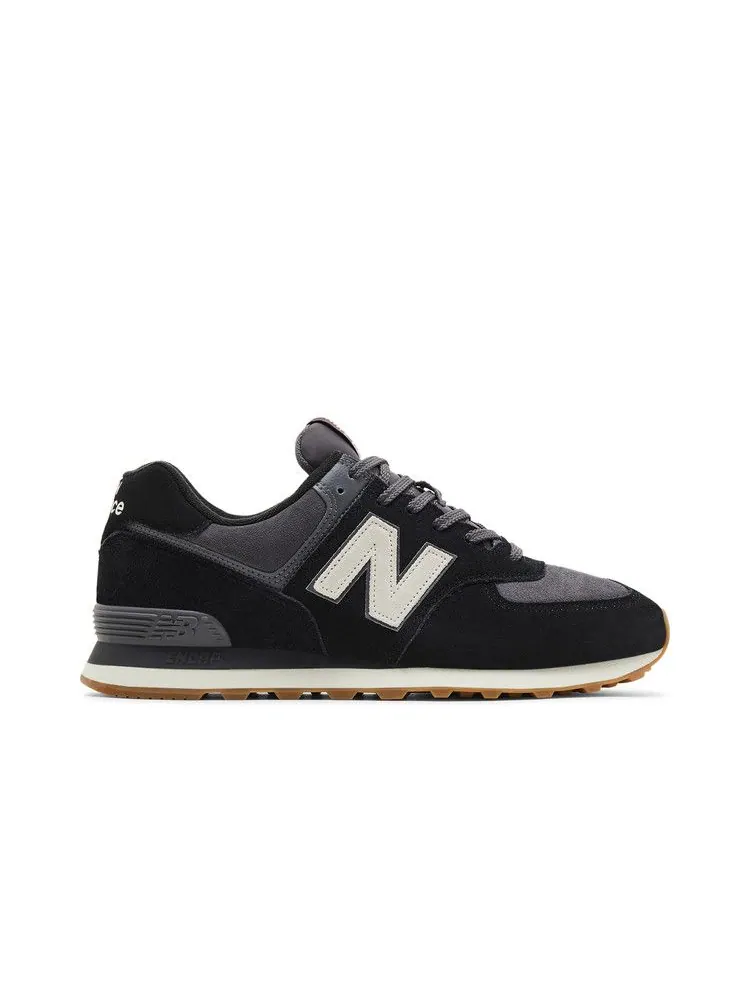 Кроссовки New Balance 574 'Black Grey' — изображение 2 из 9, черный/серый