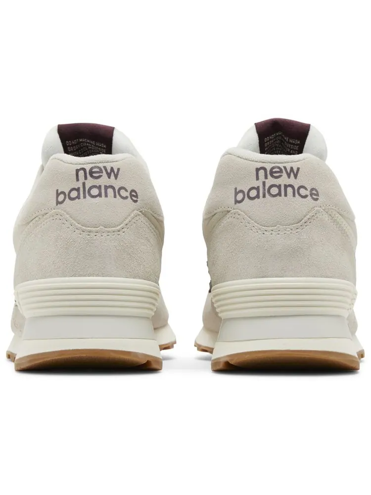Кроссовки New Balance 574 'Bone White Burgundy' — изображение 6 из 8, бежевый
