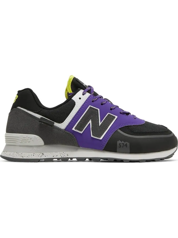 Кроссовки New Balance 574T 'Black Purple' — изображение 1 из 8, фиолетовый