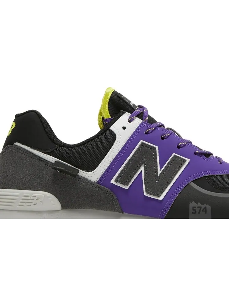 Кроссовки New Balance 574T 'Black Purple' — изображение 2 из 8, фиолетовый