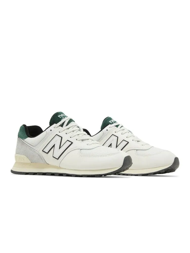 Кроссовки New Balance 574 'White Green' — изображение 9 из 9, белый/зеленый