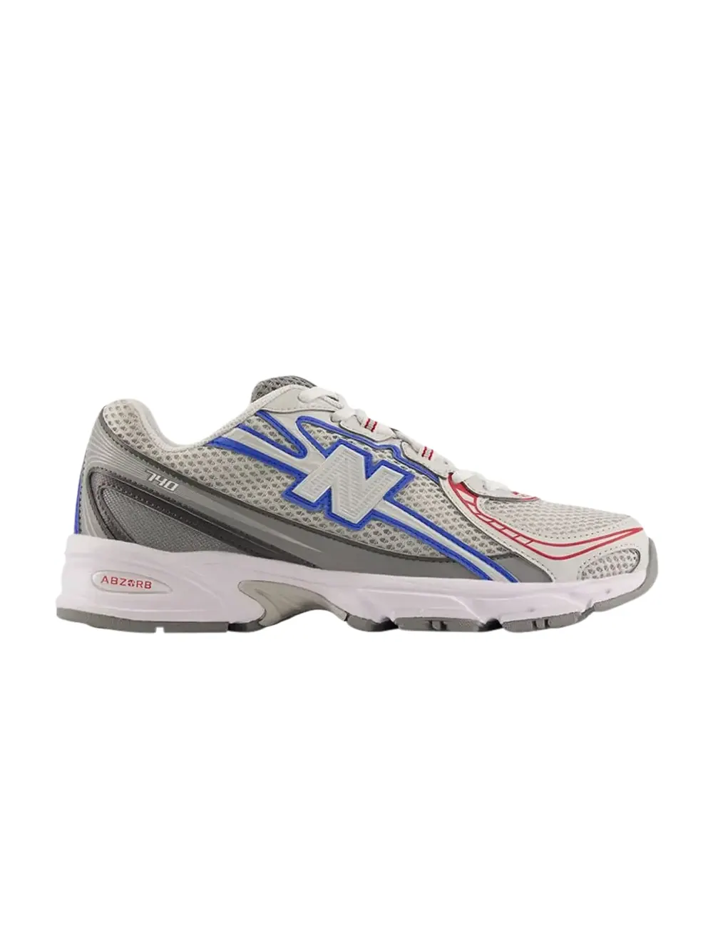 Кроссовки New Balance 740 — изображение 1 из 1, серый/красный/синий