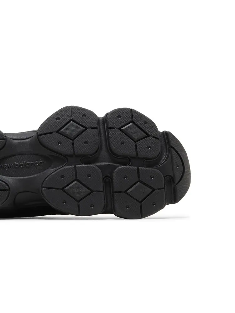 Кроссовки New Balance 9060 'Triple Black Suede', премиальная замша — изображение 5 из 8, черный