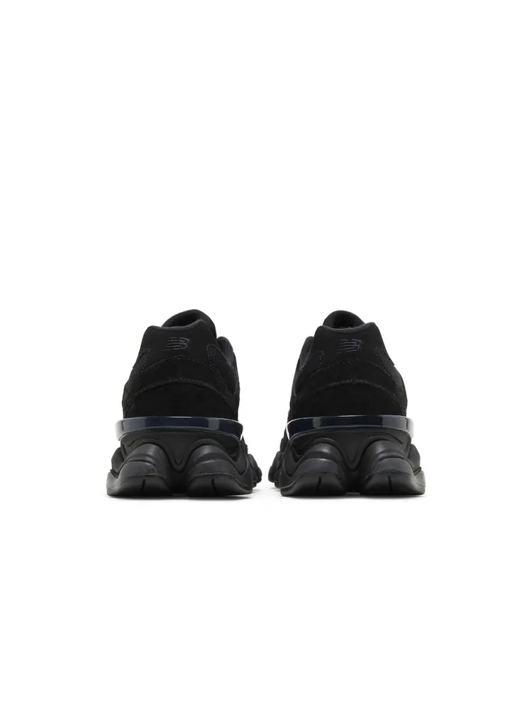 Кроссовки New Balance 9060 'Triple Black Suede', премиальная замша — изображение 6 из 8, черный