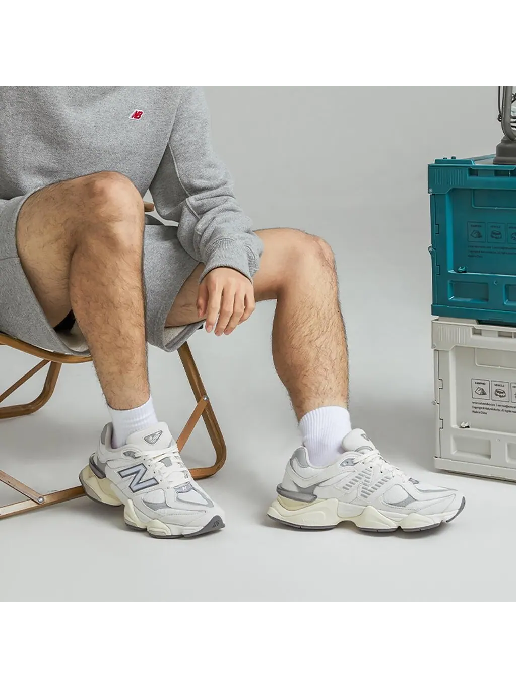 Кроссовки New Balance 9060 Белые — изображение 2 из 8, белый