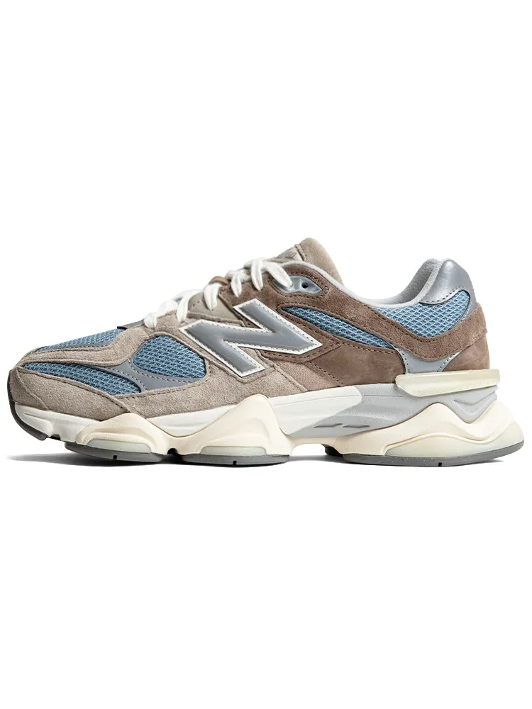 Кроссовки New Balance 9060: Коричнево-серый с голубым — изображение 1 из 6