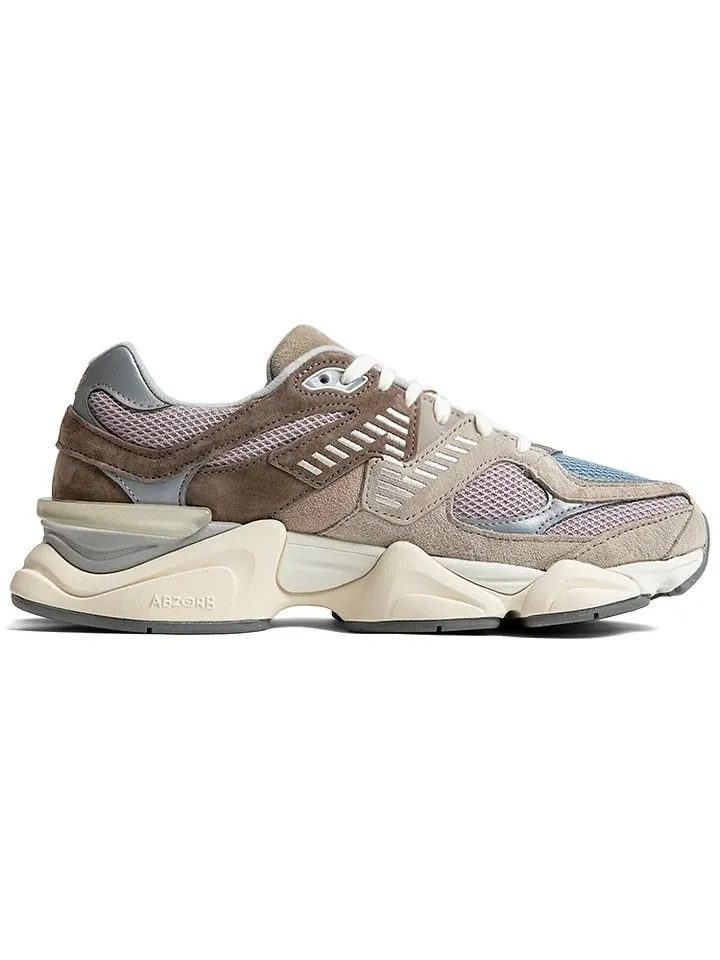 Кроссовки New Balance 9060: Коричнево-серый с голубым — изображение 2 из 6