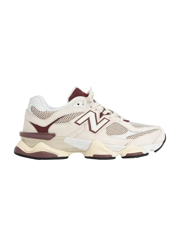 Кроссовки New Balance 9060 'Linen Burgundy' — изображение 1 из 1, бордовый