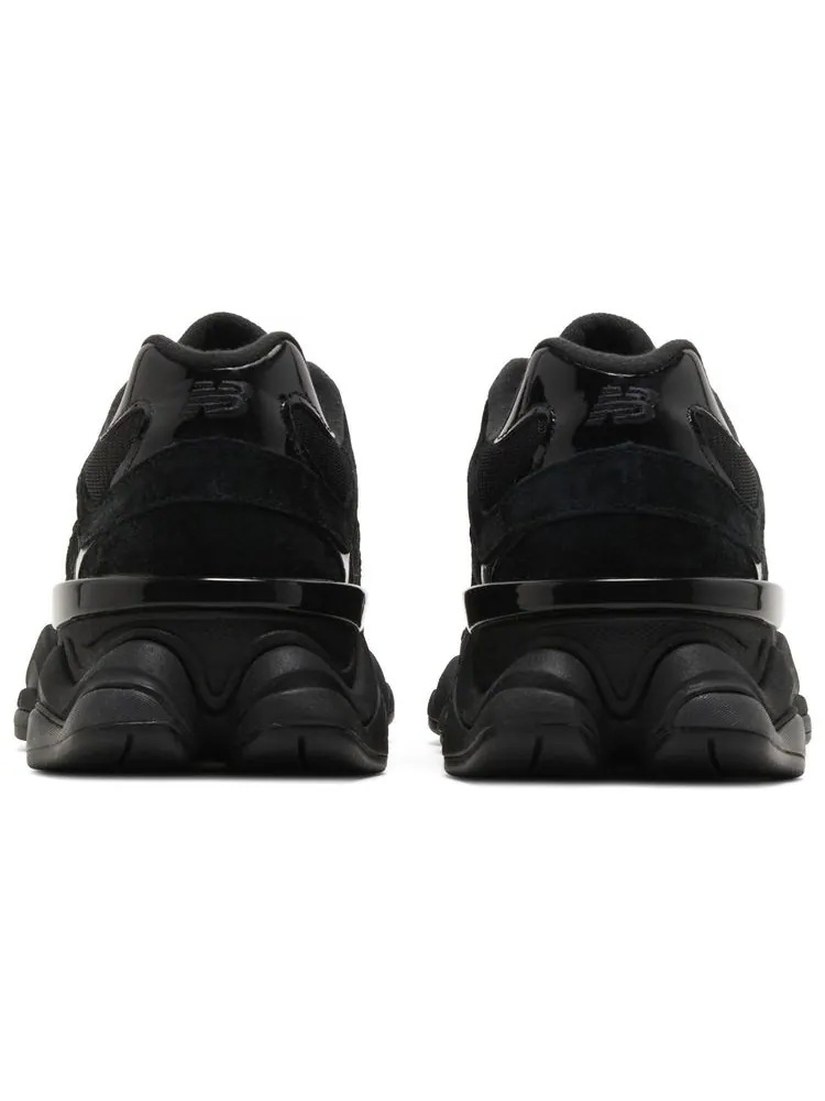 Кроссовки New Balance 9060 'Triple Black Suede Patent' — изображение 6 из 8, черный